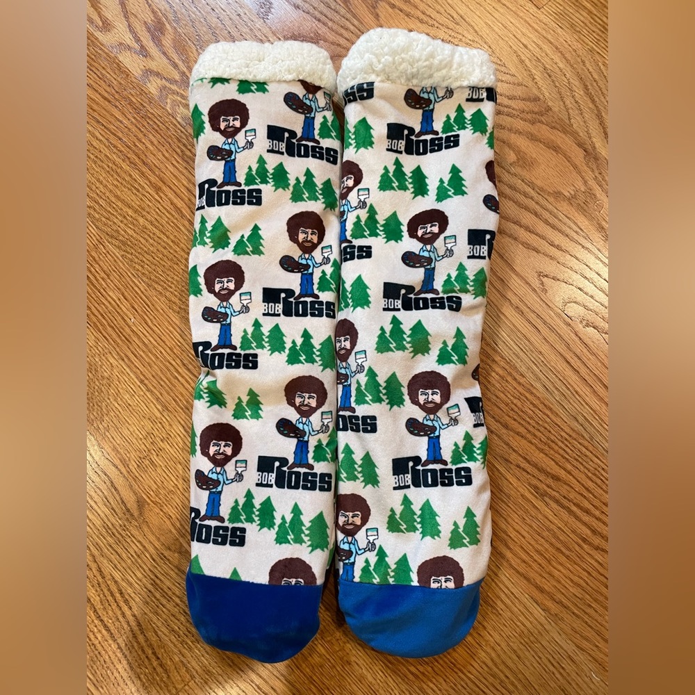 Bob Ross Slipper Socks - NWOT